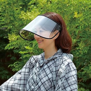 Amazon.co.jp: アイメディア レインバイザー レインハット 透明サン